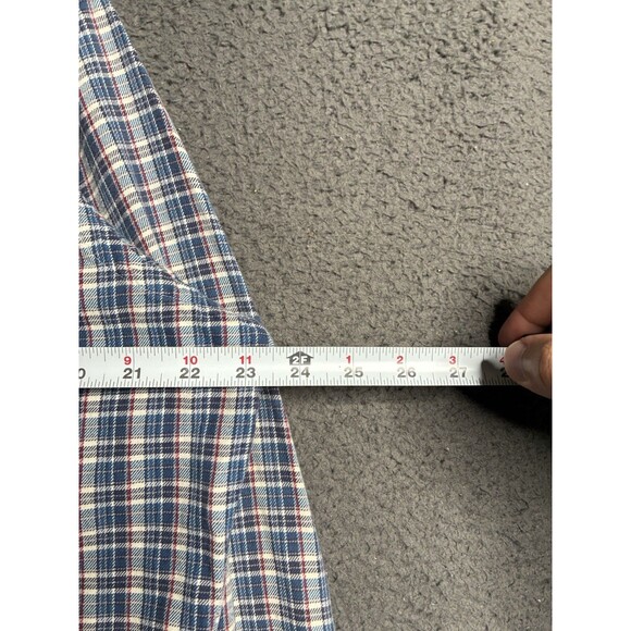 Vtg Ralph Lauren Plaid Button Down Lightweight Cotton Flannel Shirt Men’s Large - Picture 6 of 13